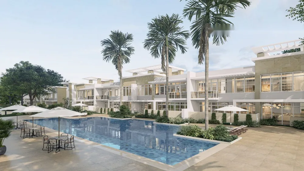 Pool and Villas, artist's rendering